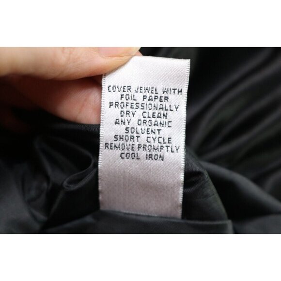 Cach'e Black Strapless Satin Party Dress-Jeweled Pin-Size 8-Whimsigoth - Picture 7 of 14